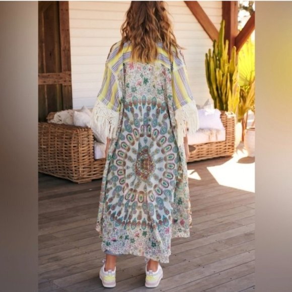 Free People Watching Waves Maxi Shirt s / m - Picture 10 of 14